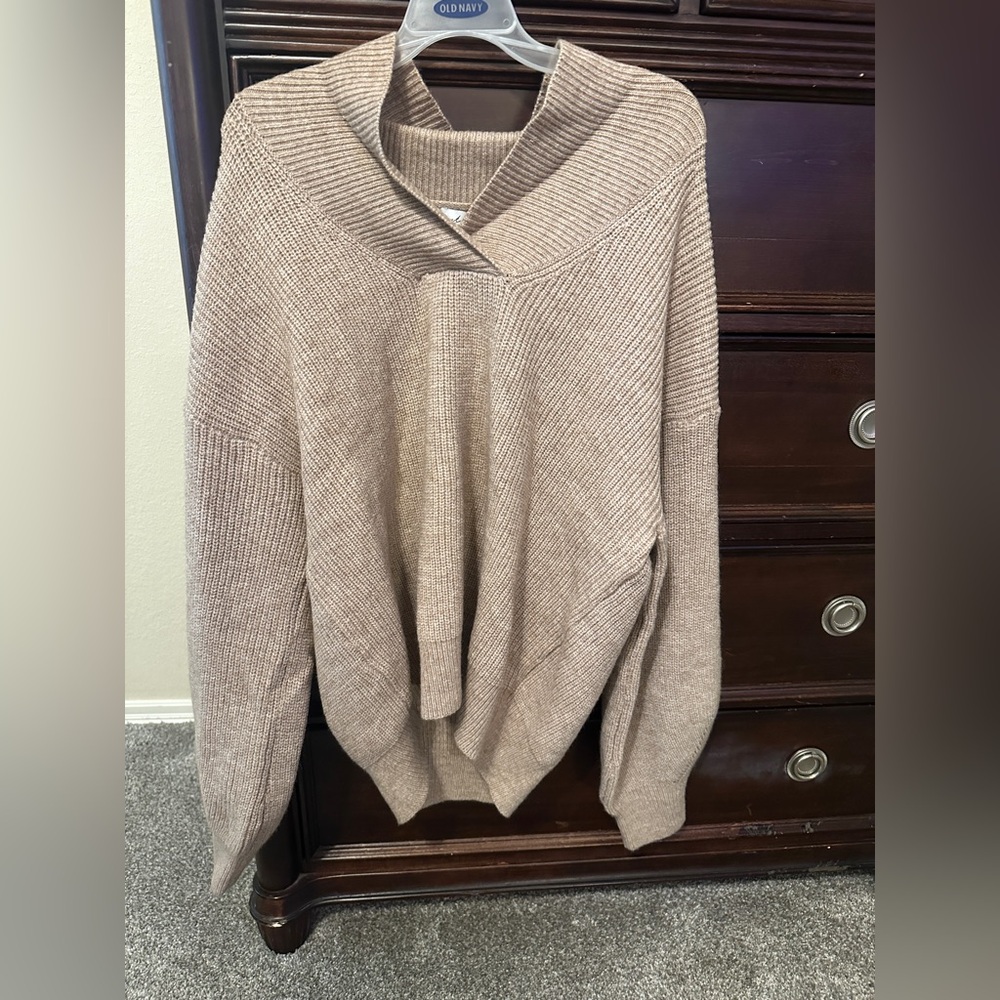 Petal & Pup Beige Knit Sweater